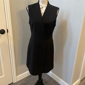 BCBG MaxAzria Elegant Black Sleeveless Dress or Long Vest